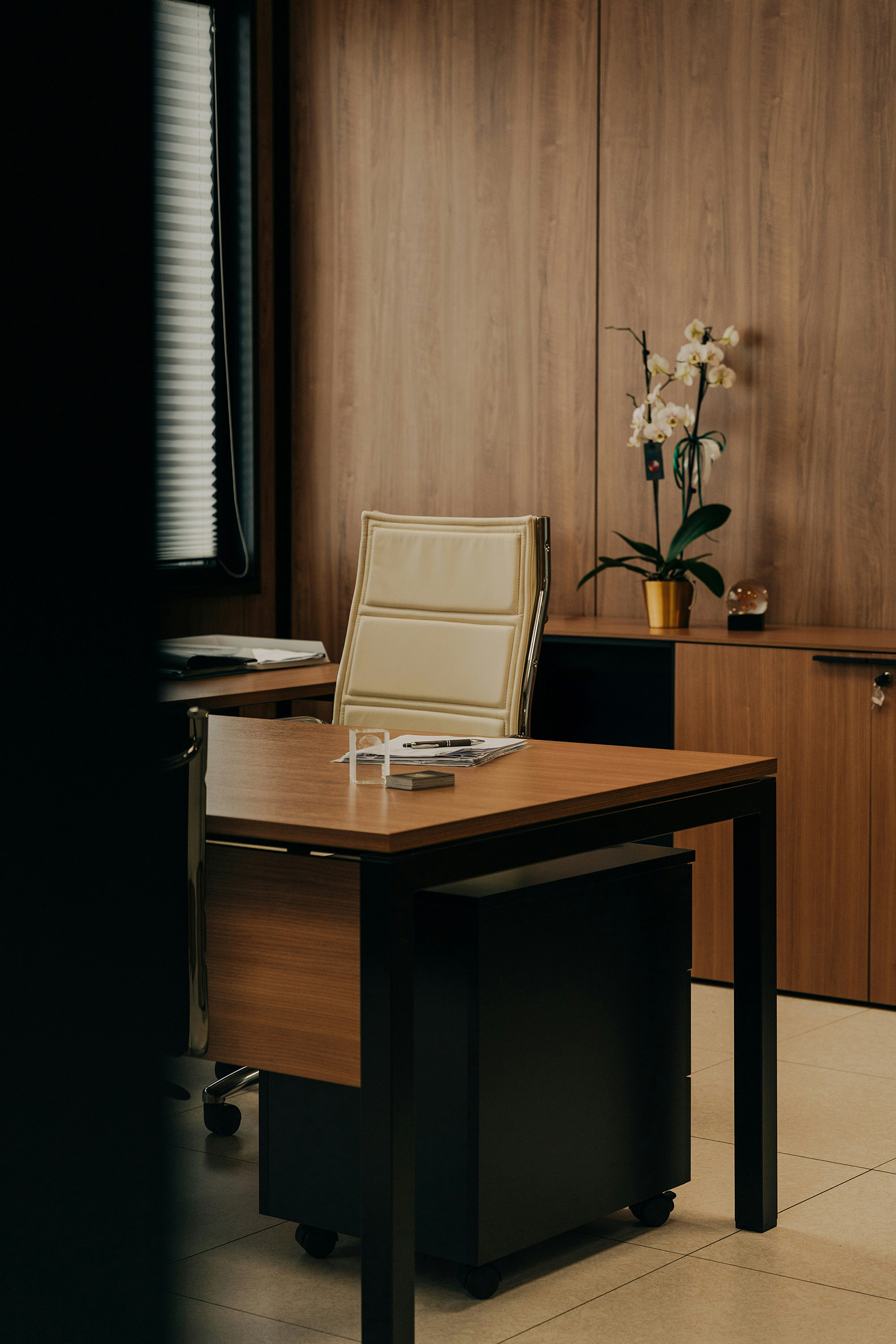 A private office interior